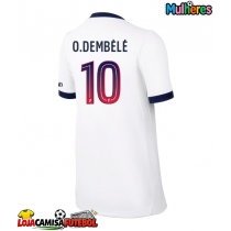 Camisa de Futebol Paris Saint-Germain Ousmane Dembele #10 Equipamento Secundário Mulheres 2026-27 Manga Curta